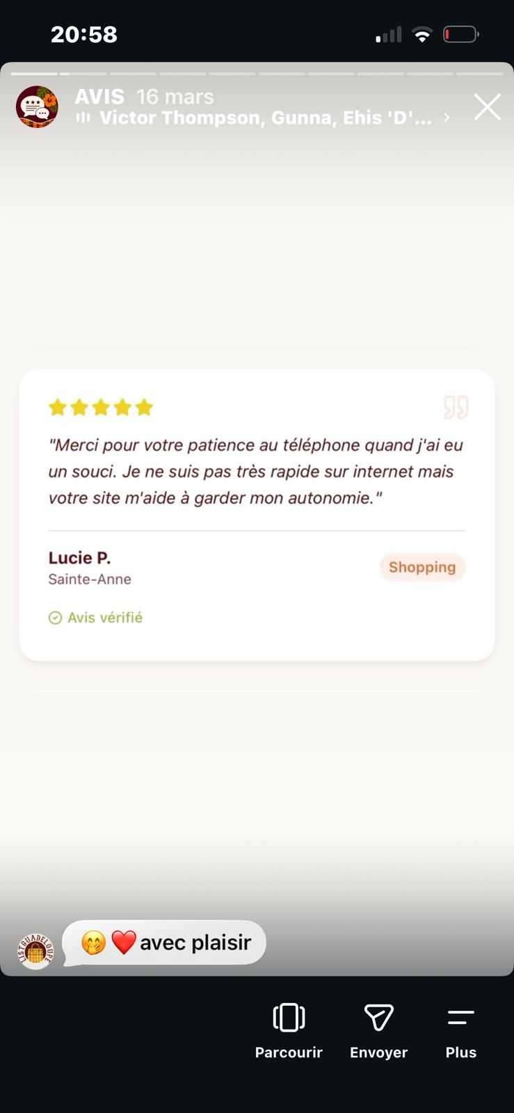 Courses réalisées par ListGuadeloupe