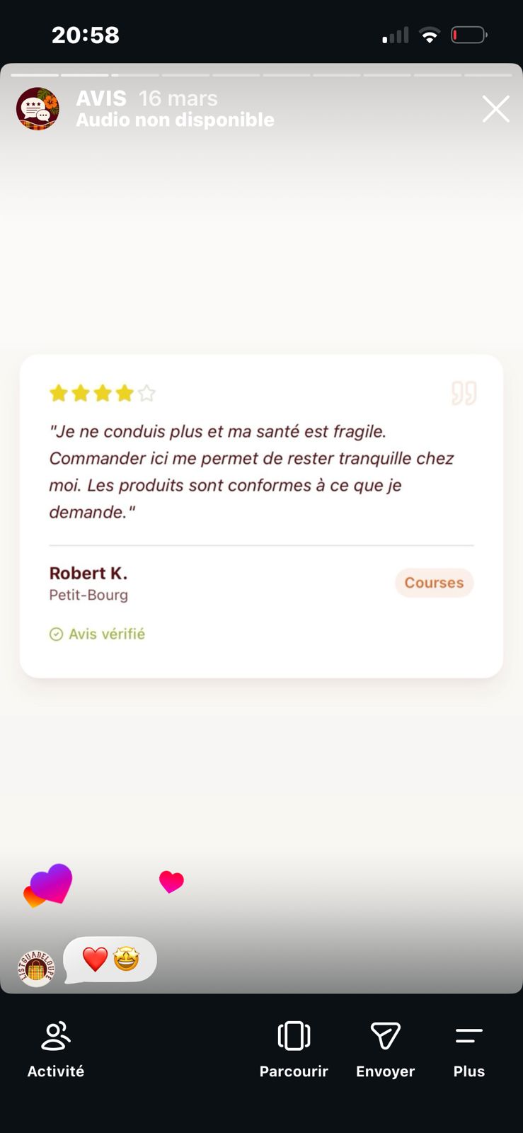 Courses réalisées par ListGuadeloupe