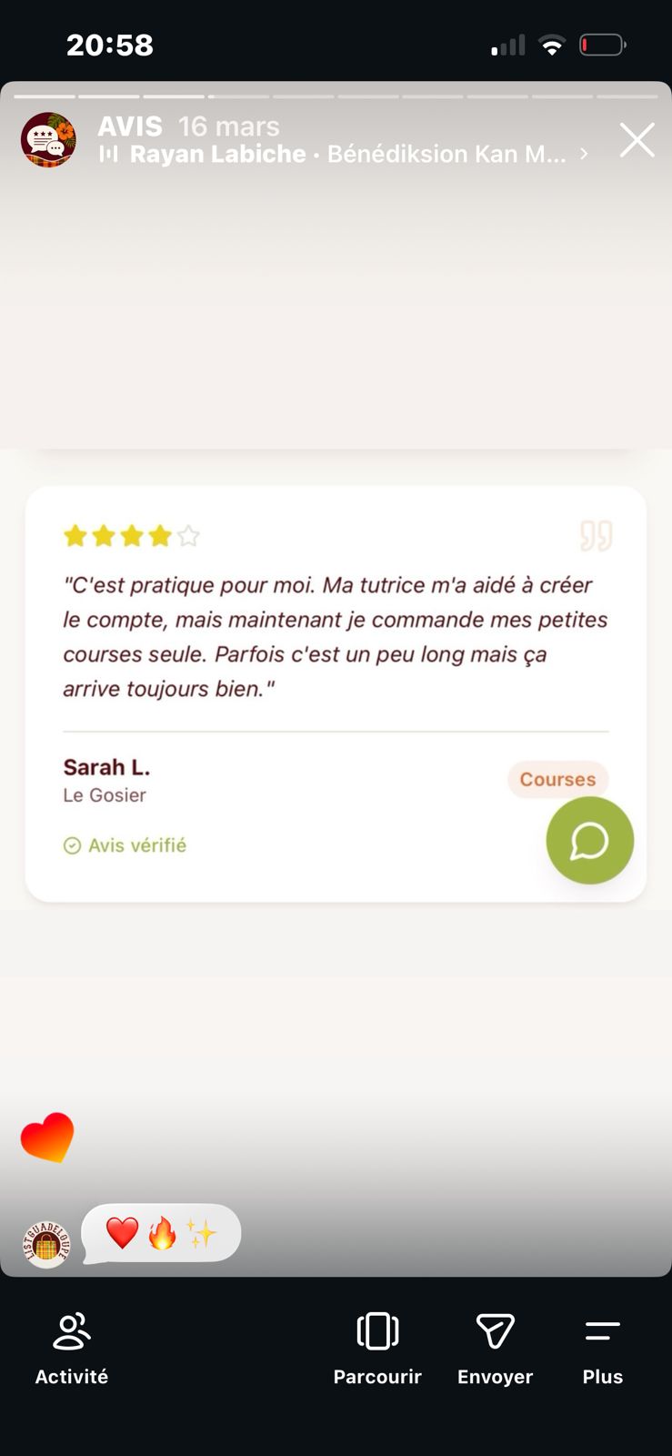 Courses réalisées par ListGuadeloupe